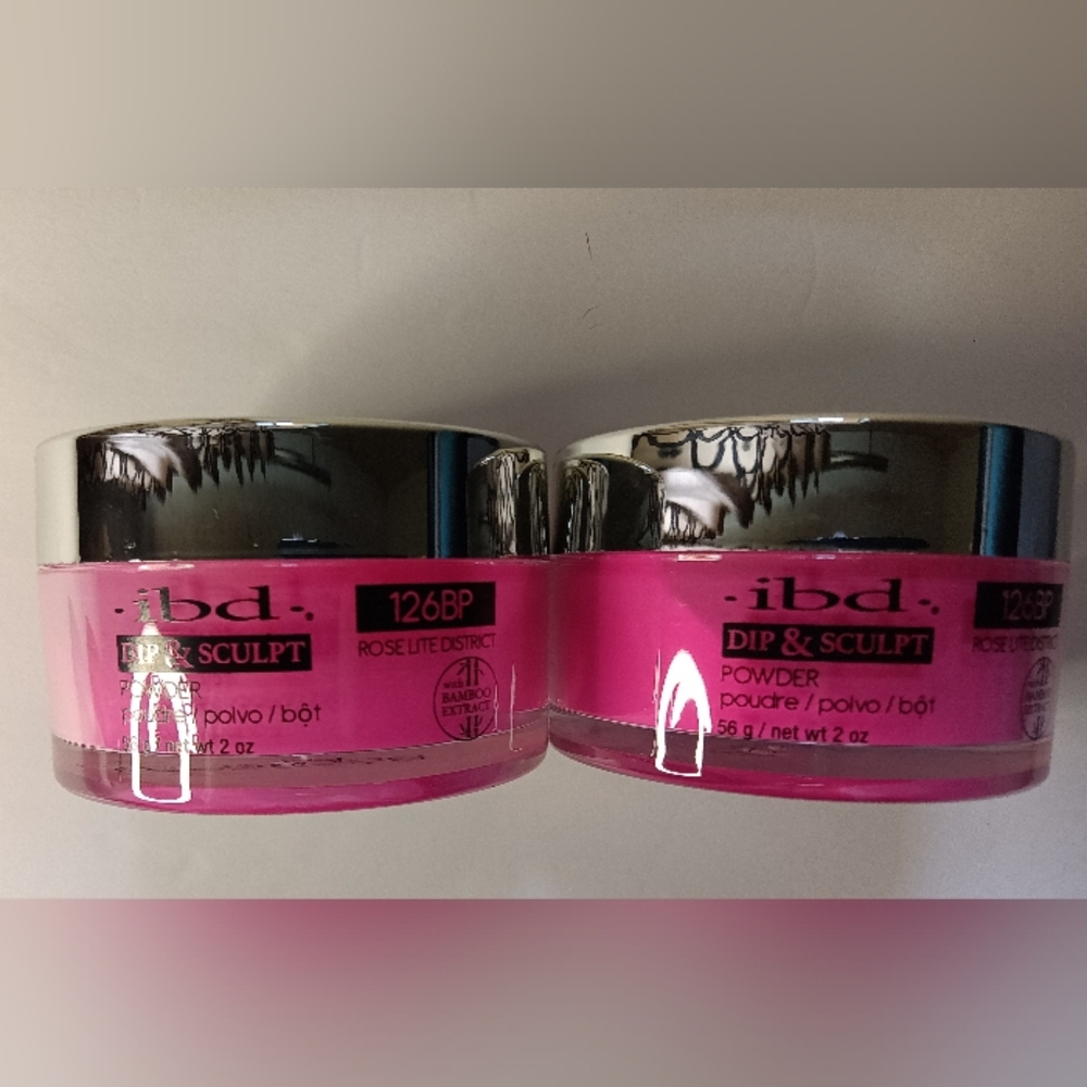 2 X Ibd Dip And Sculpt Nail Powder 2 Oz Rose Light District New And Sealed